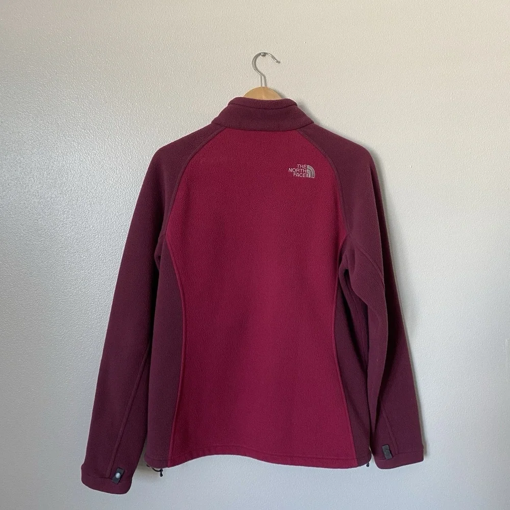 The North Face Fleece Jacket Full Zip Khumbu Purple Pink Cozy Women's Large - Picture 3 of 9